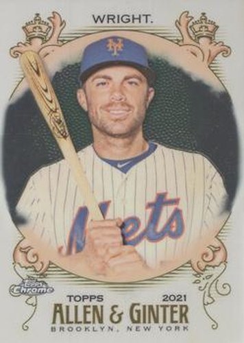 #34 David Wright - New York Mets - 2021 Topps Allen & Ginter Chrome Baseball