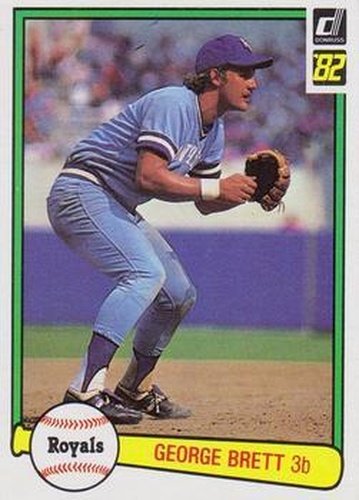 #34 George Brett - Kansas City Royals - 1982 Donruss Baseball