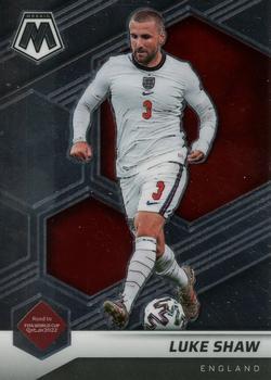 #34 Luke Shaw - England - 2021-22 Panini Mosaic Road to FIFA World Cup Soccer