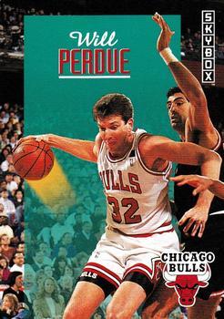 #34 Will Perdue - Chicago Bulls - 1992-93 SkyBox Basketball