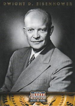 #34 Dwight D. Eisenhower - 2012 Panini Americana Heroes & Legends