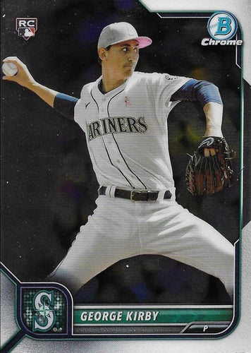 #34 George Kirby - Seattle Mariners - 2022 Bowman Chrome Baseball