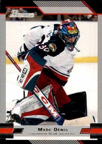 #34 Marc Denis - Columbus Blue Jackets - 2003-04 Bowman Draft Picks and Prospects Hockey