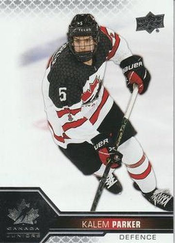 #34 Kalem Parker - Canada - 2022-23 Upper Deck Team Canada Juniors Hockey