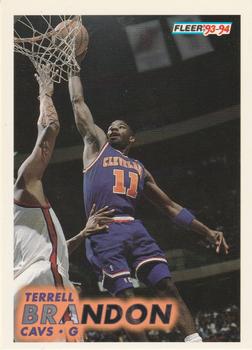 #34 Terrell Brandon - Cleveland Cavaliers - 1993-94 Fleer Basketball