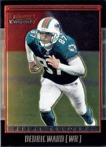 #34 Dedric Ward - Miami Dolphins - 2001 Bowman Chrome Football