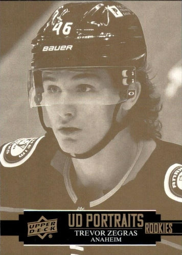 #P-34 Trevor Zegras - Anaheim Ducks - 2021-22 Upper Deck - UD Portraits Hockey