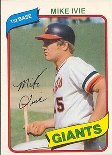 #34 Mike Ivie - San Francisco Giants - 1980 O-Pee-Chee Baseball