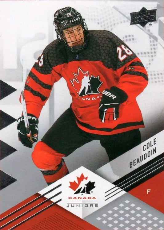 #34 Cole Beaudoin - Canada - 2024 Upper Deck Team Canada Juniors Hockey
