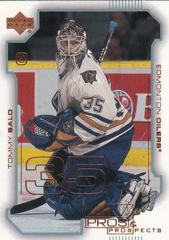#34 Tommy Salo - Edmonton Oilers - 2000-01 Upper Deck Pros & Prospects Hockey