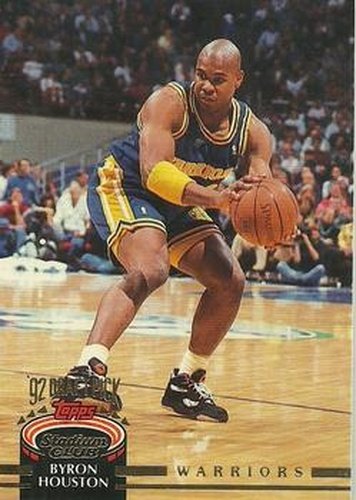 #350 Byron Houston - Golden State Warriors - 1992-93 Stadium Club Basketball