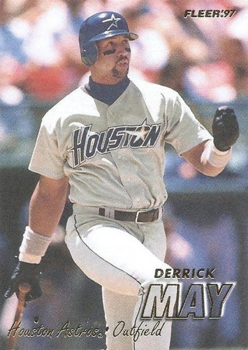 #350 Derrick May - Houston Astros - 1997 Fleer Baseball