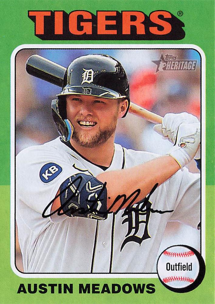 #350 Austin Meadows - Detroit Tigers - 2024 Topps Heritage Baseball