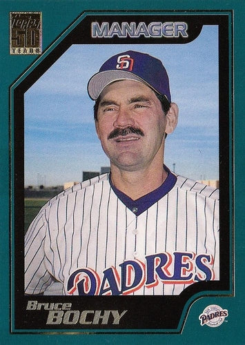#350 Bruce Bochy - San Diego Padres - 2001 Topps Baseball