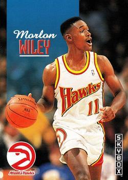 #350 Morlon Wiley - Atlanta Hawks - 1992-93 SkyBox Basketball