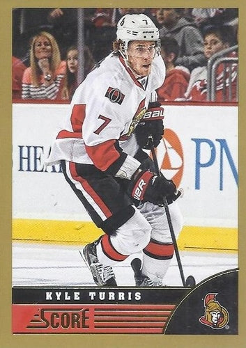 #350 Kyle Turris - Ottawa Senators - 2013-14 Score - Gold Hockey