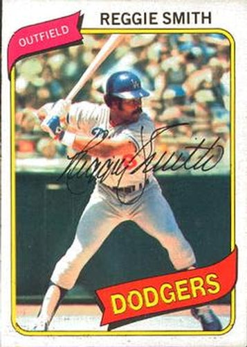 #350 Reggie Smith - Los Angeles Dodgers - 1980 O-Pee-Chee Baseball