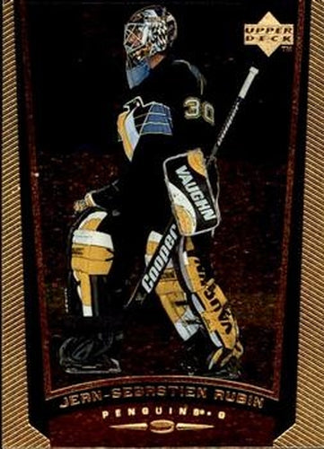 #350 Jean-Sebastien Aubin - Pittsburgh Penguins - 1998-99 Upper Deck Gold Reserve Hockey