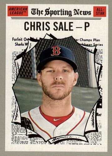 #350 Chris Sale - Boston Red Sox - 2019 Topps Heritage Baseball