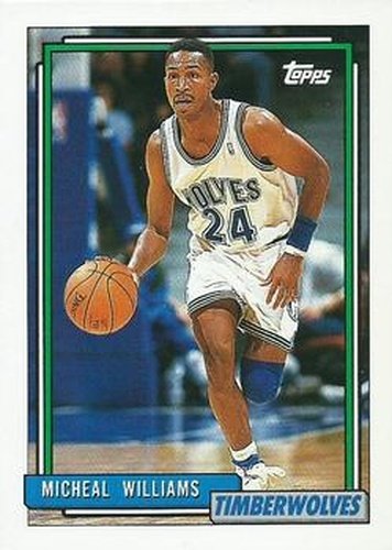 #351 Micheal Williams - Minnesota Timberwolves - 1992-93 Topps Basketball