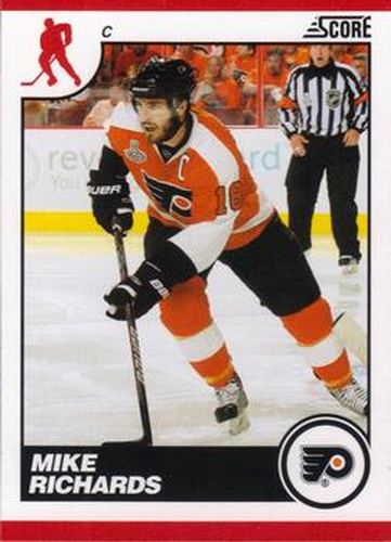 #351 Mike Richards - Philadelphia Flyers - 2010-11 Score Hockey