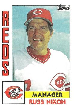 #351 Russ Nixon - Cincinnati Reds - 1984 Topps Baseball