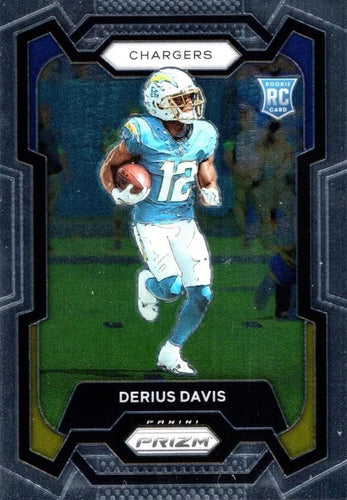 #351 Derius Davis - Los Angeles Chargers - 2023 Panini Prizm Football