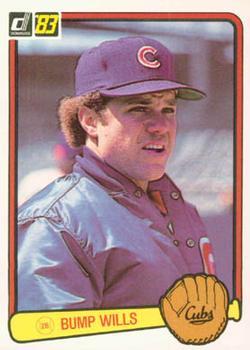 #351 Bump Wills - Chicago Cubs - 1983 Donruss Baseball