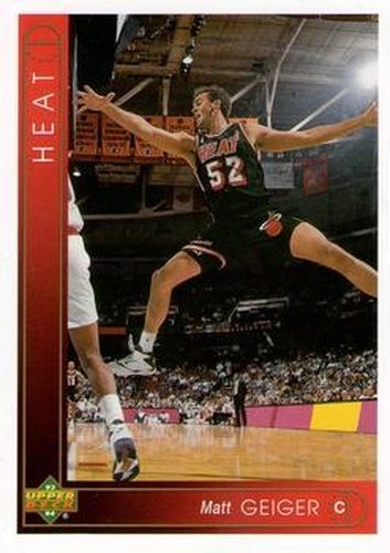 #351 Matt Geiger - Miami Heat - 1993-94 Upper Deck Basketball