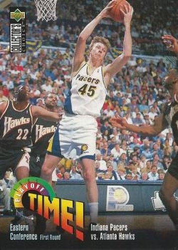 #351 Indiana Pacers vs. Atlanta Hawks - Indiana Pacers / Atlanta Hawks - 1995-96 Collector's Choice Basketball