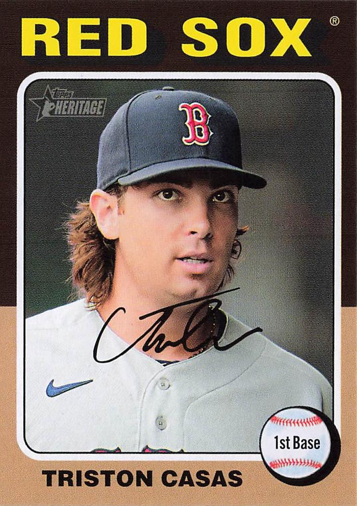 #352 Triston Casas - Boston Red Sox - 2024 Topps Heritage Baseball