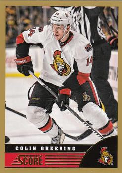 #352 Colin Greening - Ottawa Senators - 2013-14 Score - Gold Hockey