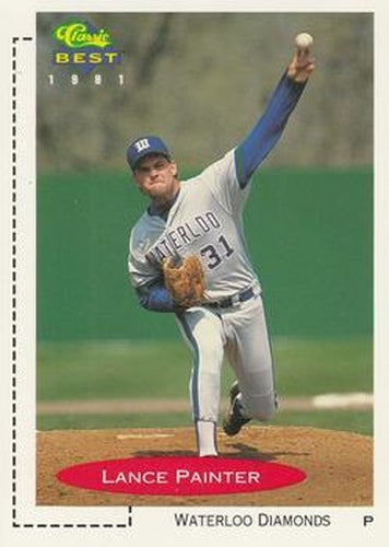 #352 Lance Painter - Waterloo Diamonds - 1991 Classic Best Baseball