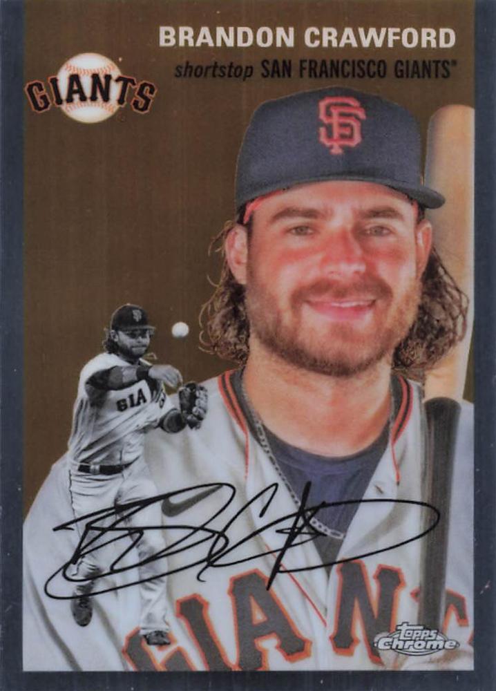 #353 Brandon Crawford - San Francisco Giants - 2023 Topps Chrome Platinum Anniversary Baseball