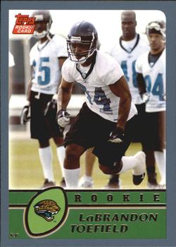 #353 LaBrandon Toefield - Jacksonville Jaguars - 2003 Topps Football
