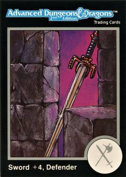 #353 Sword, +4 Defender - 1991 TSR Advanced Dungeons & Dragons - Silver