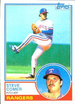 #353 Steve Comer - Texas Rangers - 1983 Topps Baseball