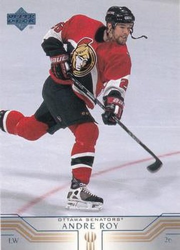 #353 Andre Roy - Ottawa Senators - 2001-02 Upper Deck Hockey