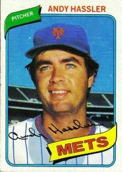 #353 Andy Hassler - New York Mets - 1980 Topps Baseball
