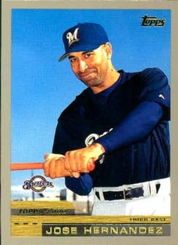 #353 Jose Hernandez - Milwaukee Brewers - 2000 Topps Baseball