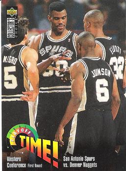 #354 San Antonio Spurs vs. Denver Nuggets - San Antonio Spurs / Denver Nuggets - 1995-96 Collector's Choice Basketball