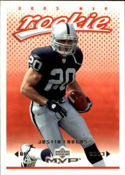 #354 Justin Fargas - Oakland Raiders - 2003 Upper Deck MVP Football