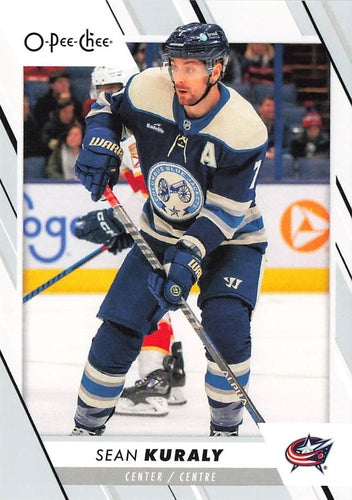 #354 Sean Kuraly - Columbus Blue Jackets - 2023-24 O-Pee-Chee Hockey