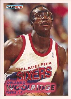 #354 Orlando Woolridge - Philadelphia 76ers - 1993-94 Fleer Basketball