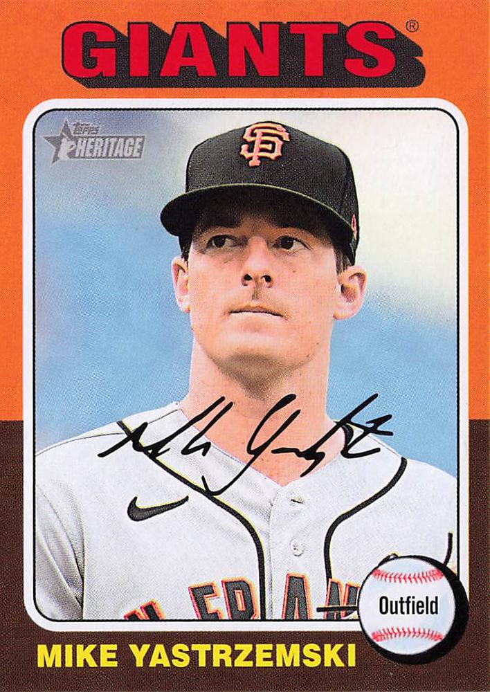 #354 Mike Yastrzemski - San Francisco Giants - 2024 Topps Heritage Baseball