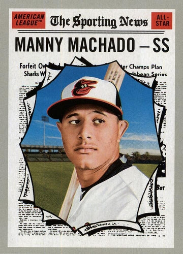 #354 Manny Machado - Baltimore Orioles - 2019 Topps Heritage Baseball