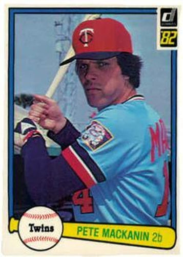 #354 Pete Mackanin - Minnesota Twins - 1982 Donruss Baseball