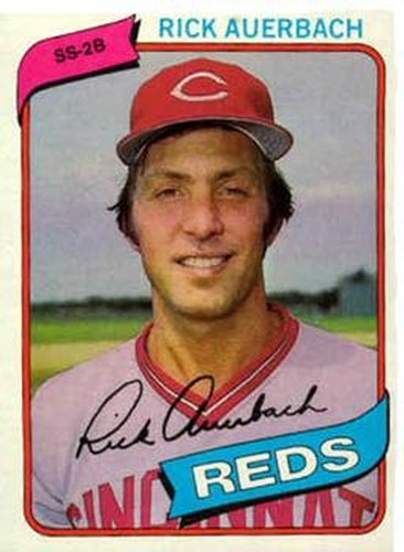 #354 Rick Auerbach - Cincinnati Reds - 1980 Topps Baseball