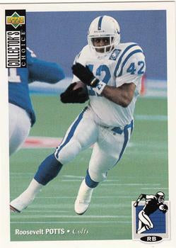 #354 Roosevelt Potts - Indianapolis Colts - 1994 Collector's Choice Football