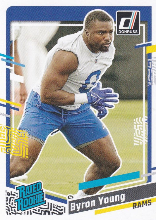 #355 Byron Young - Los Angeles Rams - 2023 Donruss Football